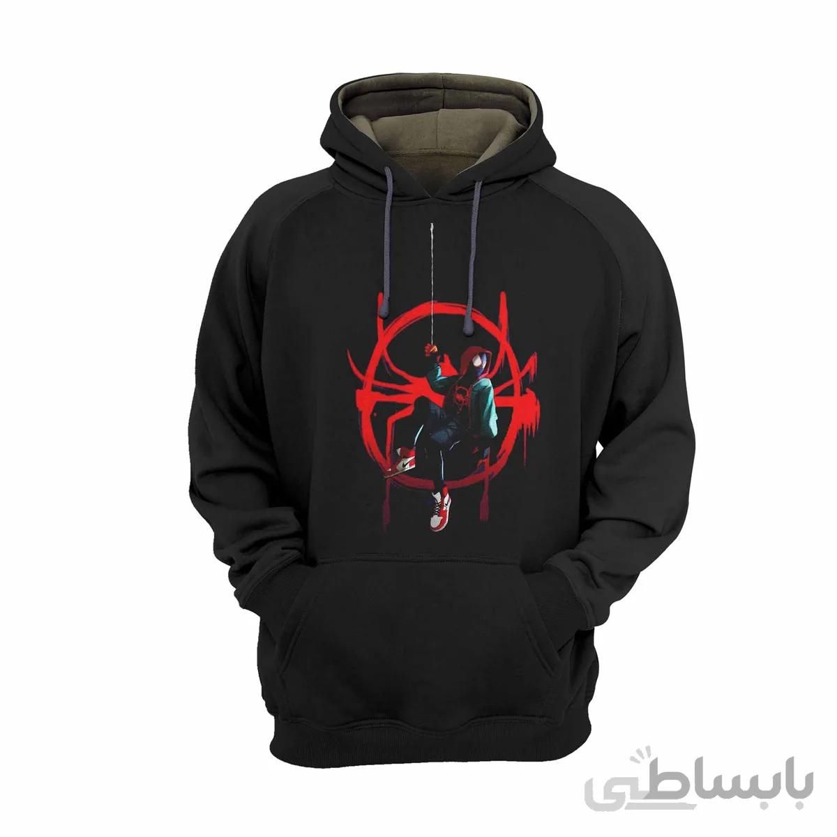 هودی مشکی طرح مرد عنکبوتی Spider Man