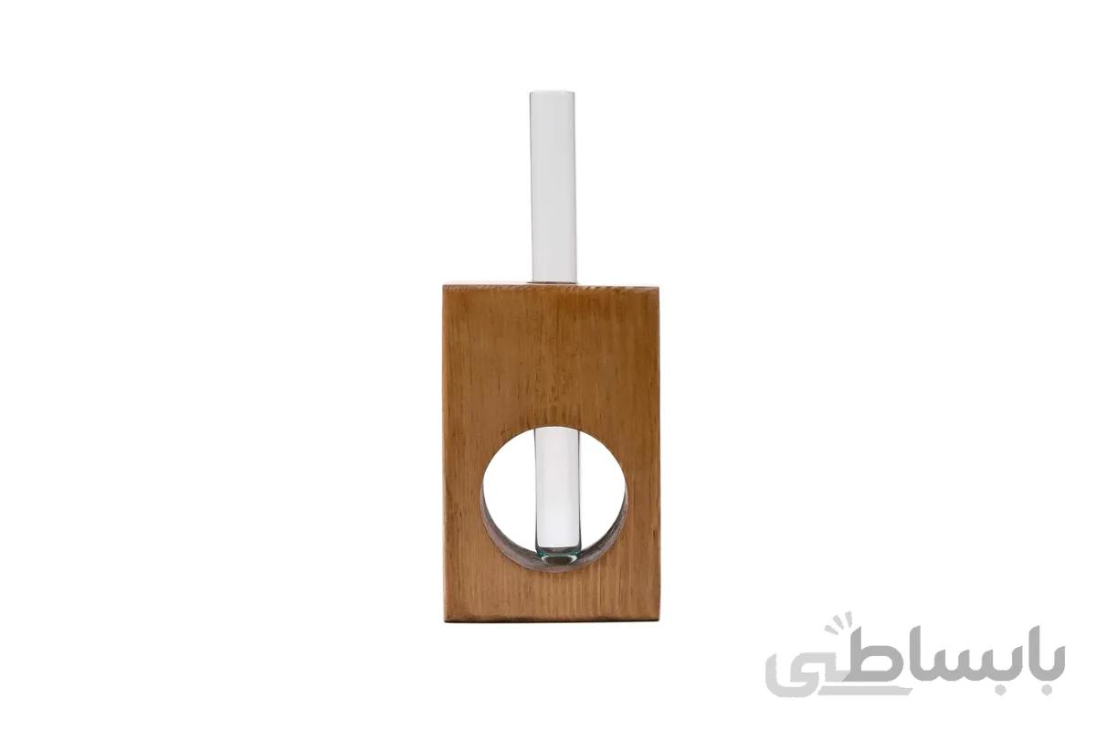 گلدان چوبی رومیزی دست ساز کد 4502