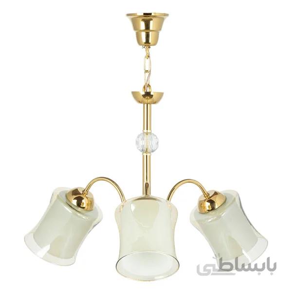 لوستر 3 شعله چشمه نور کد A833/3-G