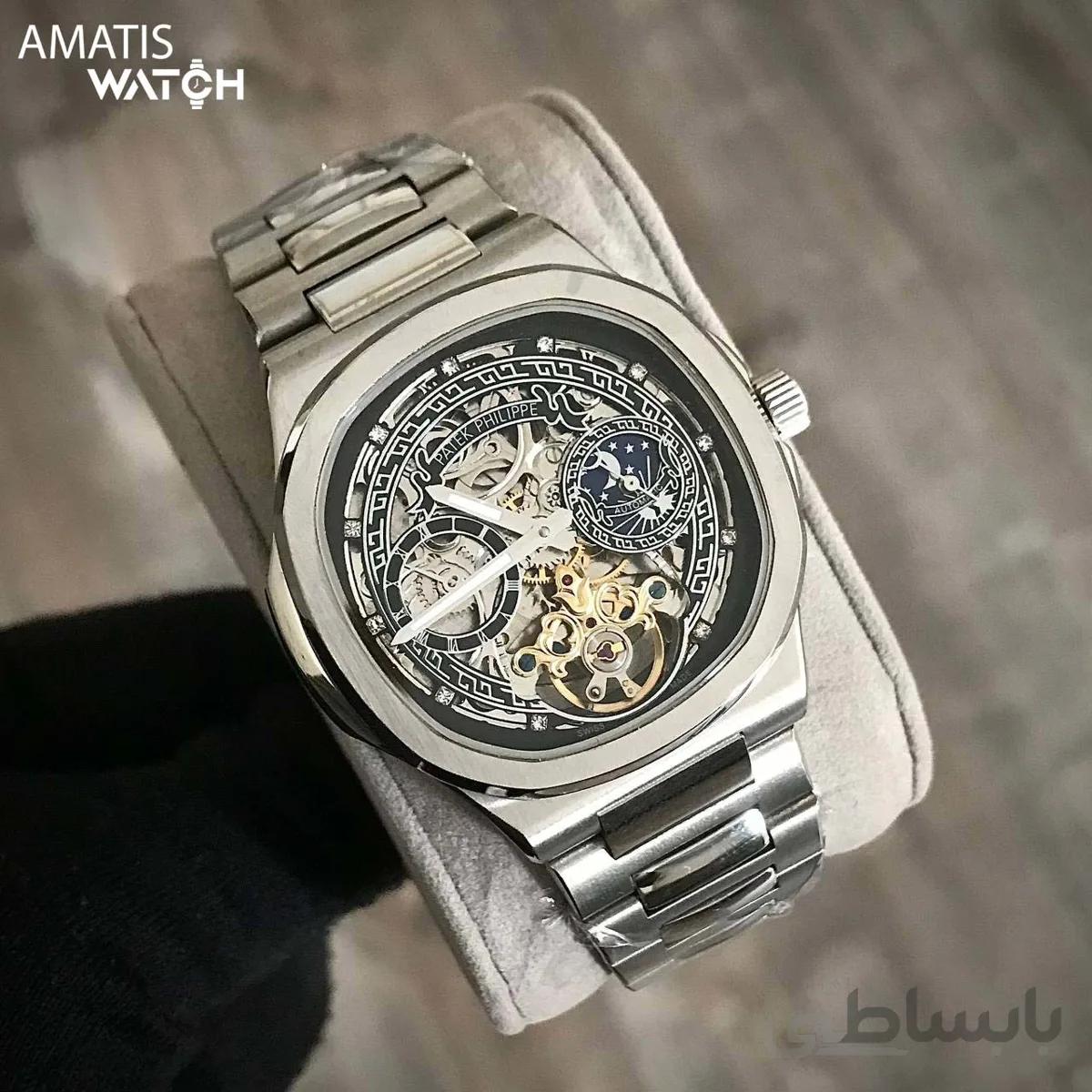 ساعت مچی مردانه پتک فیلیپ مدل Patek Phillipe Skeleton 6017P