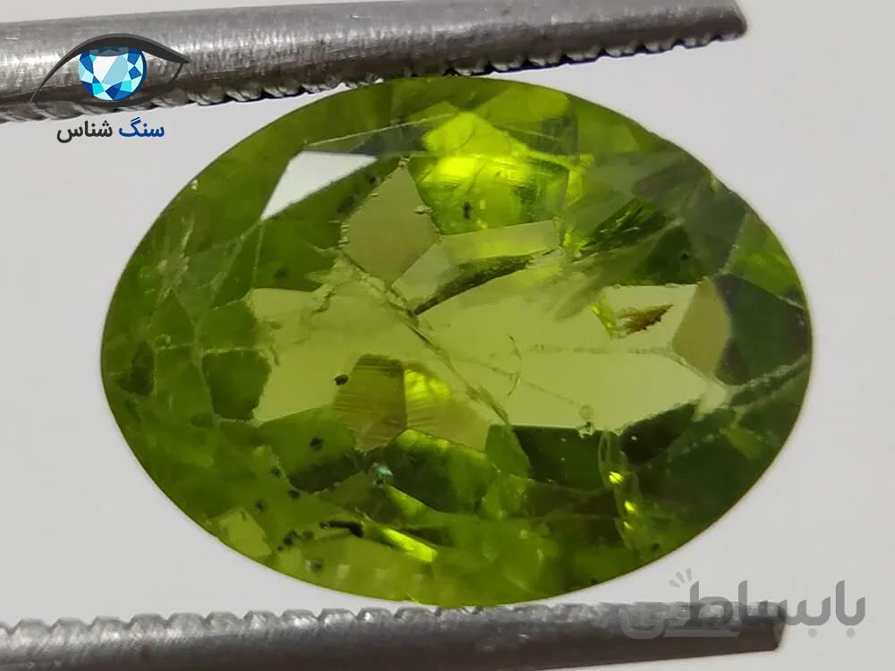 نگین زبرجد طبیعی 4.1 قیراط