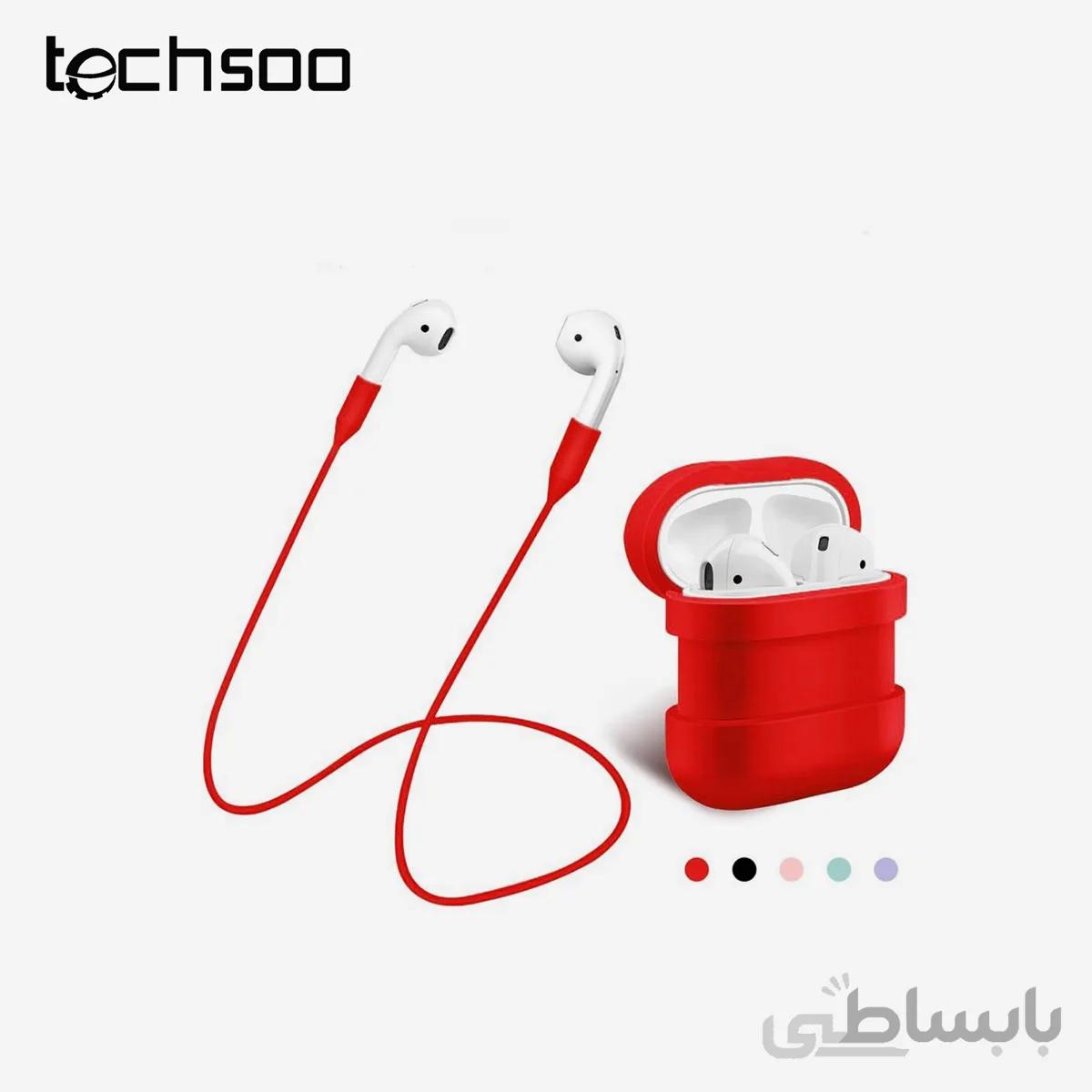 کاور ژله ای ایرپاد به همراه نگهدارنده گردنی Airpod Jelly Cover