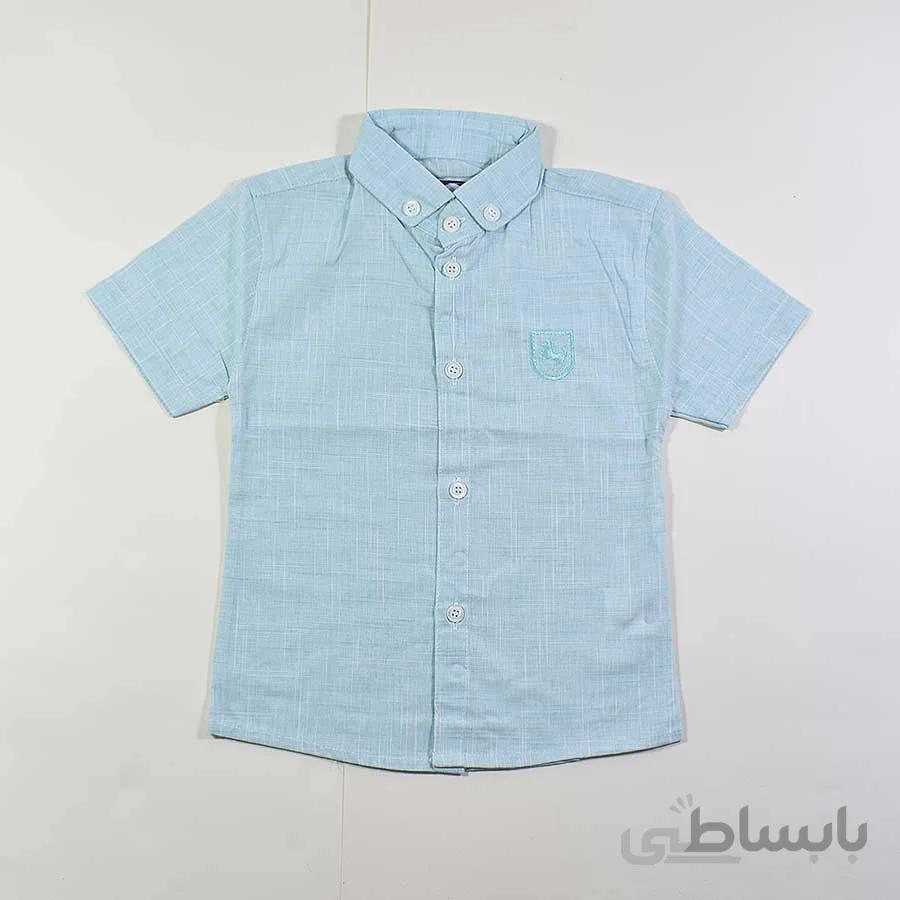 پیراهن آستین کوتاه پسرانه بچه گانه کد 2427