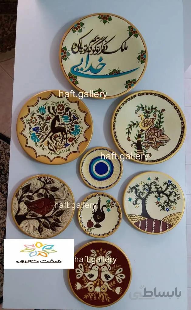 ست بشقاب دیوارکوب سفالی کد۱۰۱۸۴۳