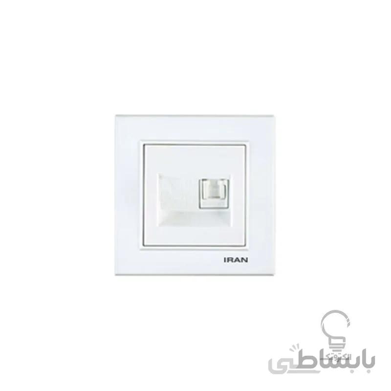 پریز سوکت شبکه Cat6 دوتایی مدل برلیان اقتصادی فضل الکتریک