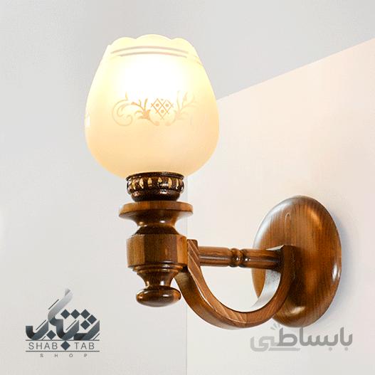 لوستر دیواری چوبی دارکار مدل سارینا کد 404