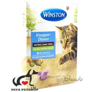 غذای خشک گربه برند وينستون مدل مولتی کالر winston
