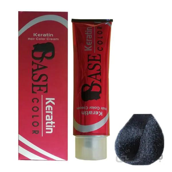 رنگ مو بیس شماره 1/1 رنگ مشکی پر کلاغی 125 میلی لیتر ا Base hair color number 1.1