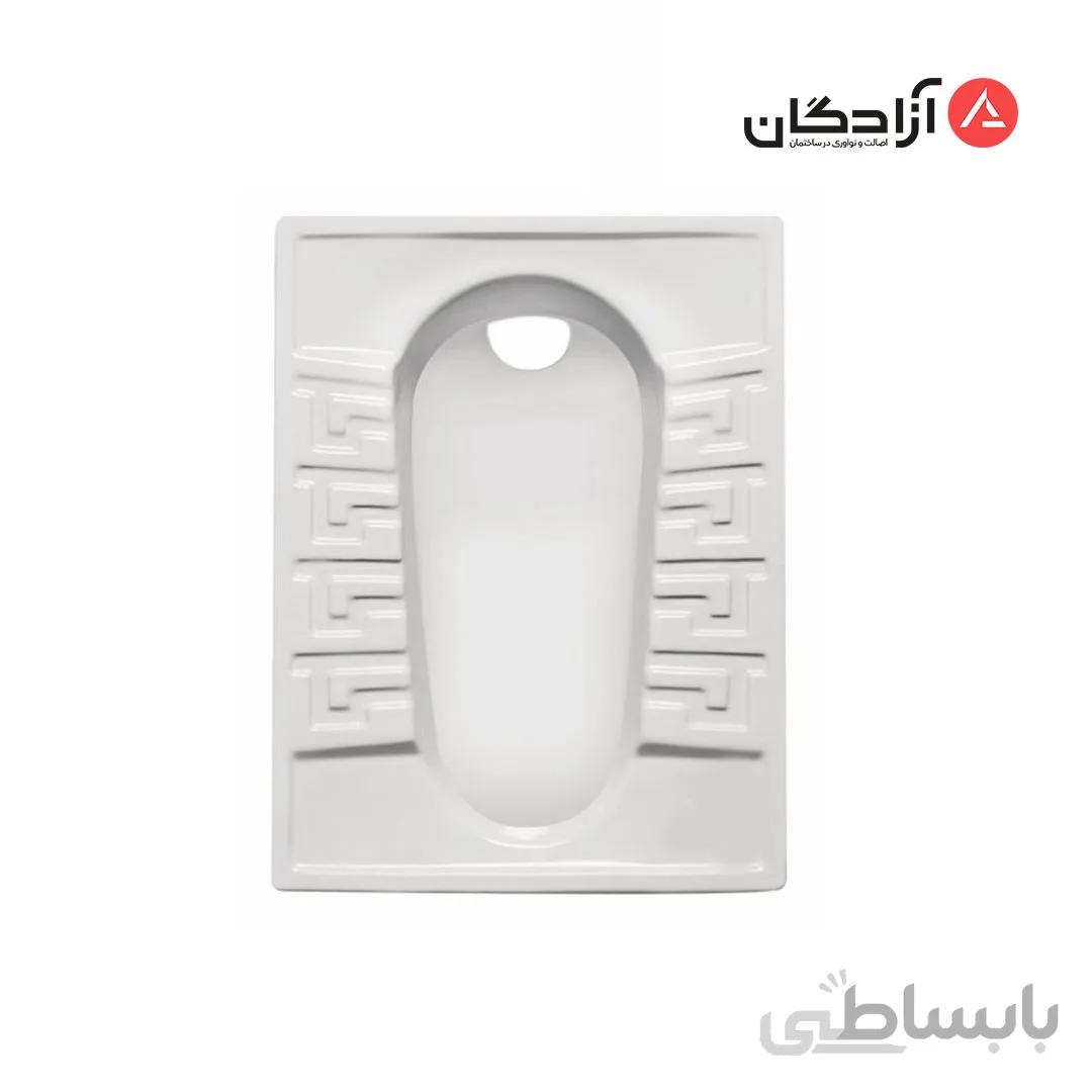 توالت ایرانی مروارید مدل رومینا تخت