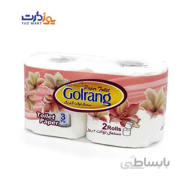 دستمال توالت گلرنگ - 2 قلو