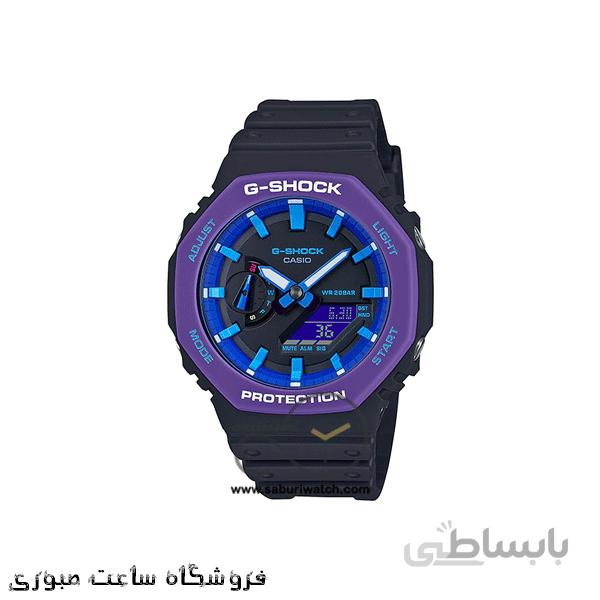 ساعت مچی مردانه اصل | برند کاسیو | مدل جی شاک GA-2100THS-1ADR
