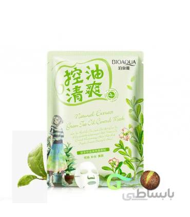 ماسک ورقه ای روشن و کنترل کننده چربی چای سبز بیوآکوا