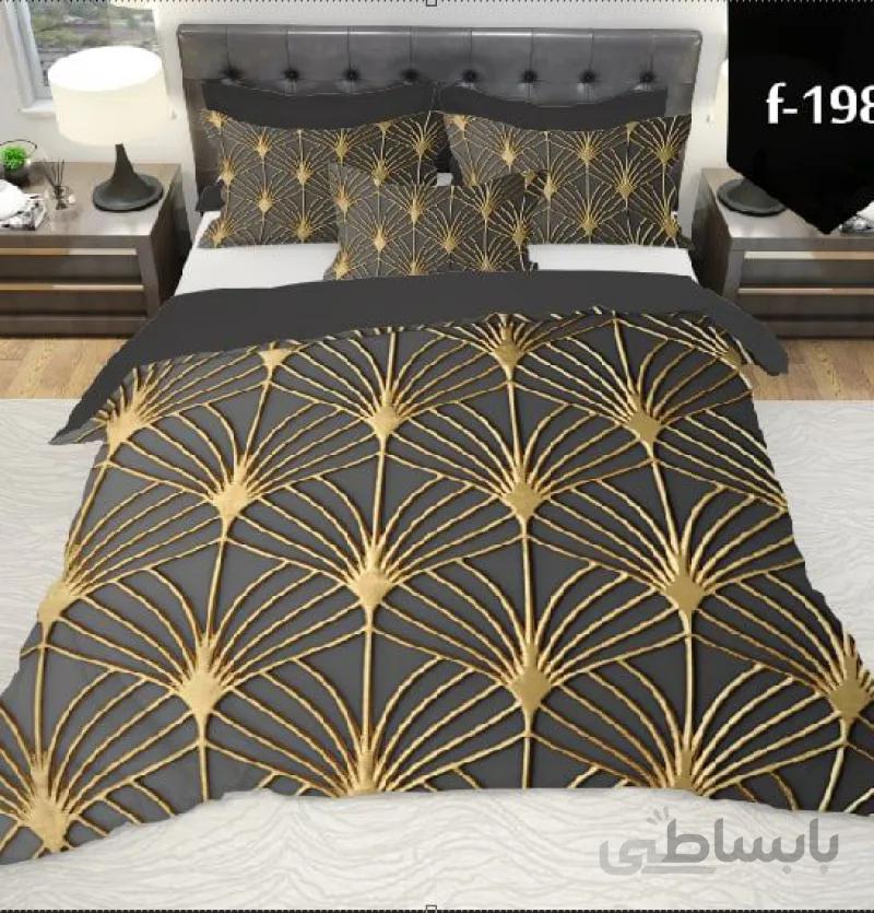 سرویس کتان تنسل 6تیکه دونفره کد1002