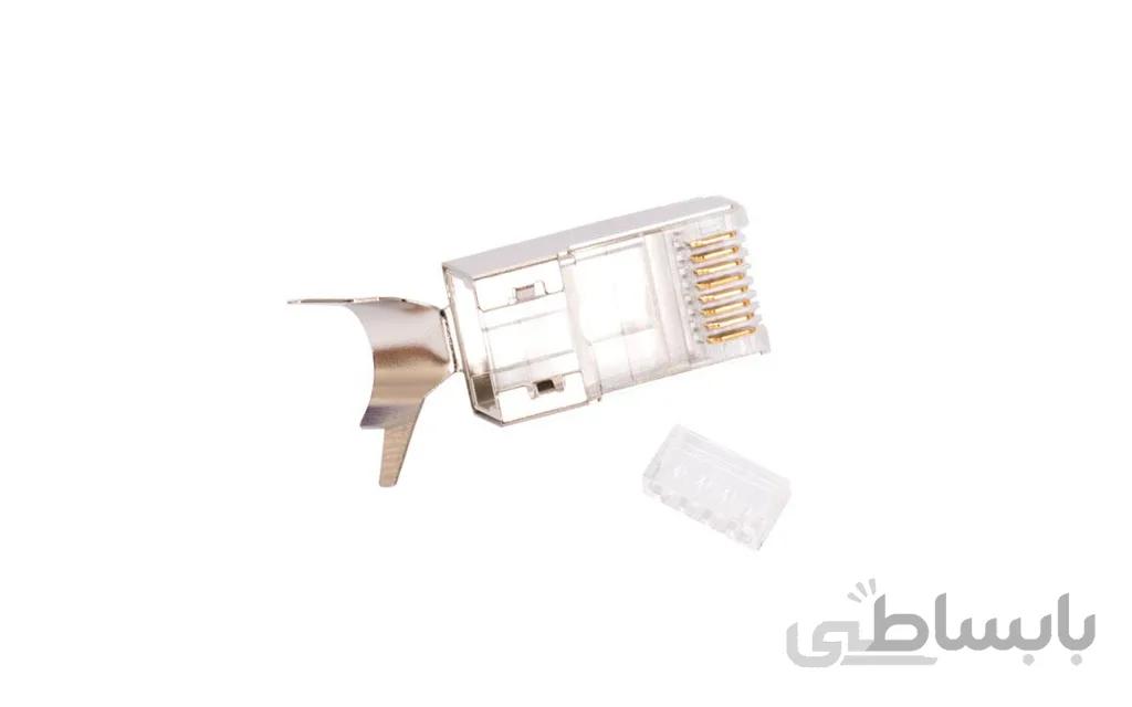 سوکت شبکه CAT7 SFTP RJ45 برند AMP ا Network socket CAT7 SFTP RJ45 brand AMP