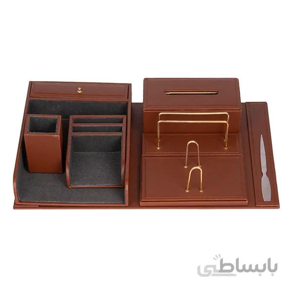 ست رومیزی اداری مدیریتی چرمی نگین مدل 408