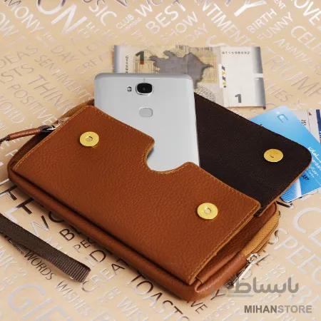 کیف پول و موبایل دستی و کمری