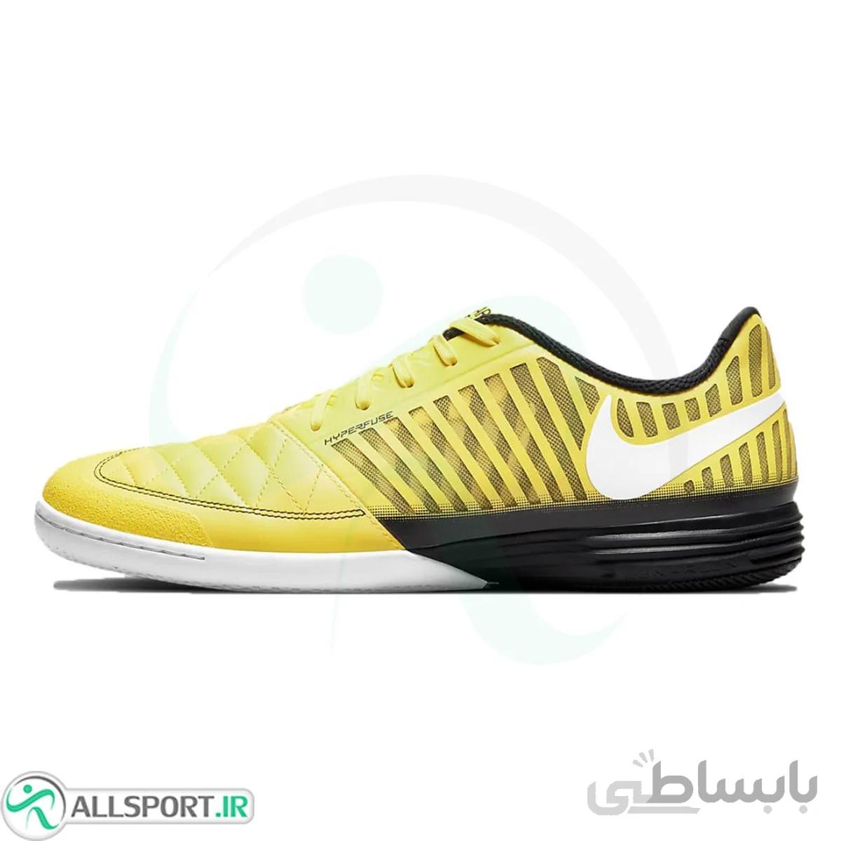 کفش فوتسال نایک لونارگتو طرح اصلی Nike Lunar Gato II IC Yellow