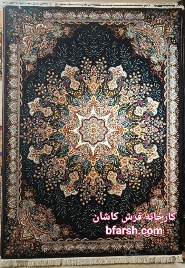 فرش کاشان مدل پرنیان 700 شانه تراکم 2550