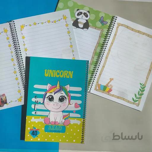 دفتر 40 برگ حاشیه دار، آزاد