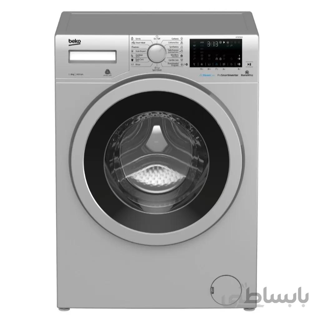 لباسشویی بکو 8 کیلویی اینورتر درب از جلو beko wtv8736xw ا beko wtv8736xw 8kg Washing Machine 1400 rpm ProSmart Inverter Motor