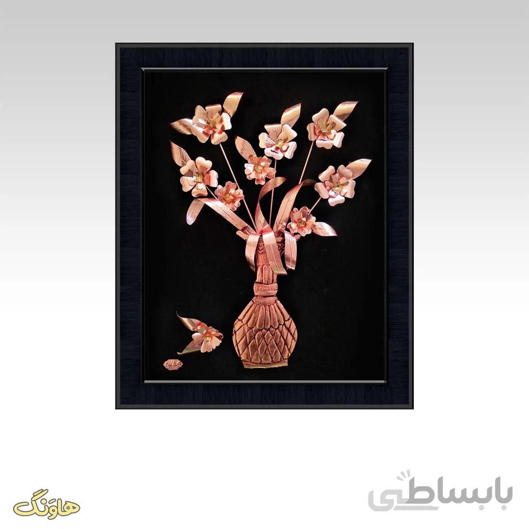 تابلو معرق گل و گلدان A10