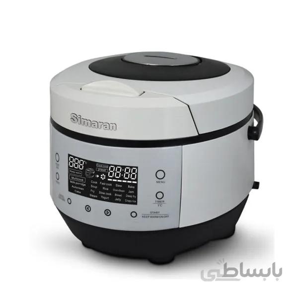 پلوپز دیجیتالی سیماران مدل SMC-40 (سفید) ا Simaran SMC-40 Digital Rice Cooker White
