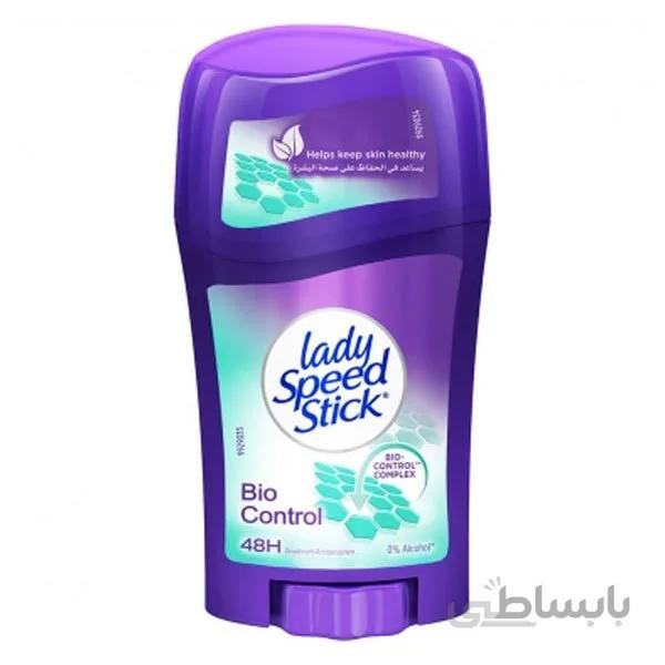 استیک صابونی زنانه مدل Bio Control حجم 45گرم لیدی اسپید ا Lady Speed Deodorant Stick Bio Control 45g
