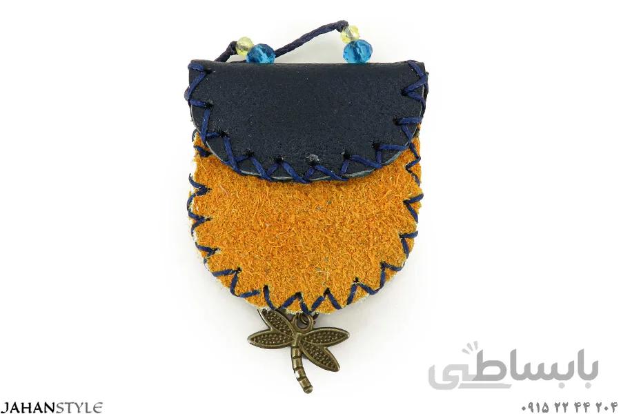 رومانتویی و جاحرزی چرم طبیعی زرد