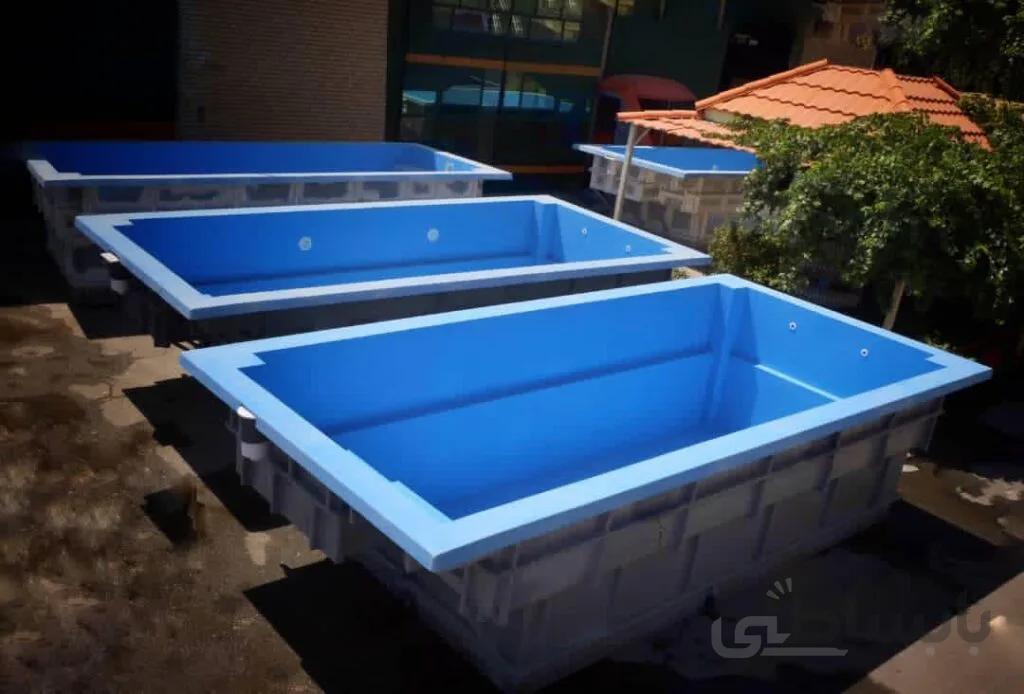 استخر تفریحی فایبرگلاس 2.5×5.5 زرفام