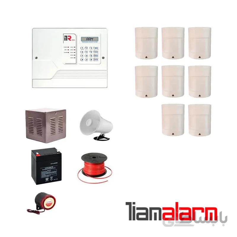 پکیج دزدگیر اماکن با سیم مدل ای تی ار سیم کارتی و تلفنی I50PR8