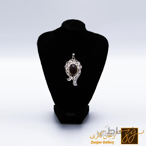 اویز گردنبند نقره کد 13