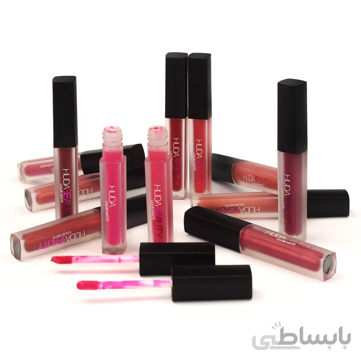 رژ لب مایع مات و متالیک هدی بیوتی HUDA BEAUTY بسته دو عددی