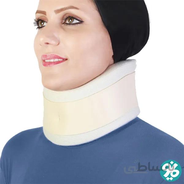 گردنبند طبی اسفنجی قوس دار طب و صنعت 50300 ا 50300 form fit soft cervical collar tebosanat