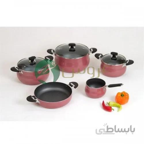 سرویس تفلون عروس مرجان 8پارچه