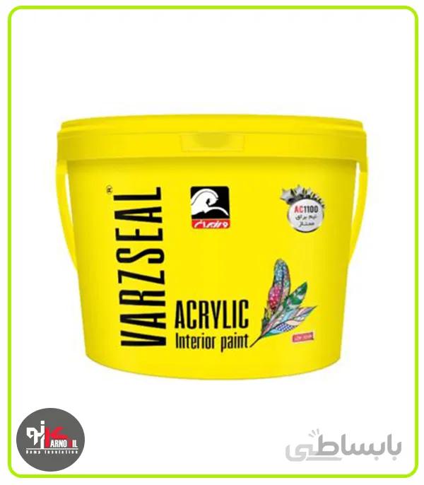 رنگ اکریلیک پایه اب نیم براق سطوح داخلی ساختمان ورزسیل _AC1100