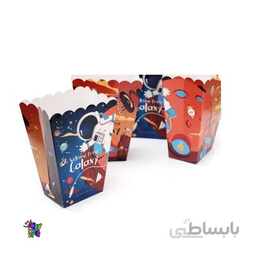 جعبه پاپ کورن با تم فضانورد