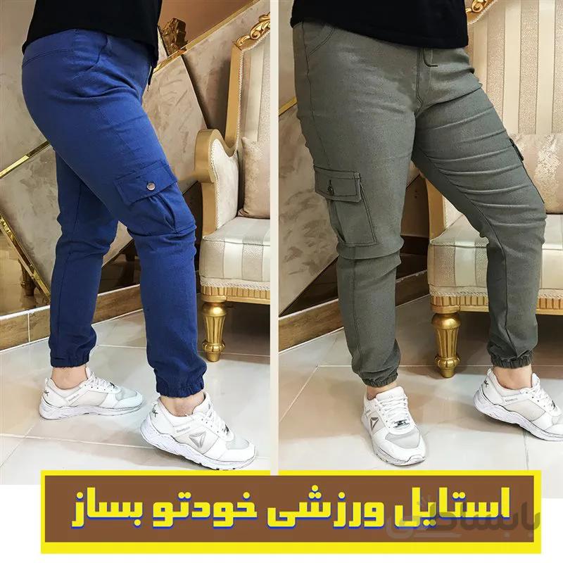 شلوار اسلش دخترانه شش جیب دمپاگت قد 95 سایز 38 تا 48 کد 388