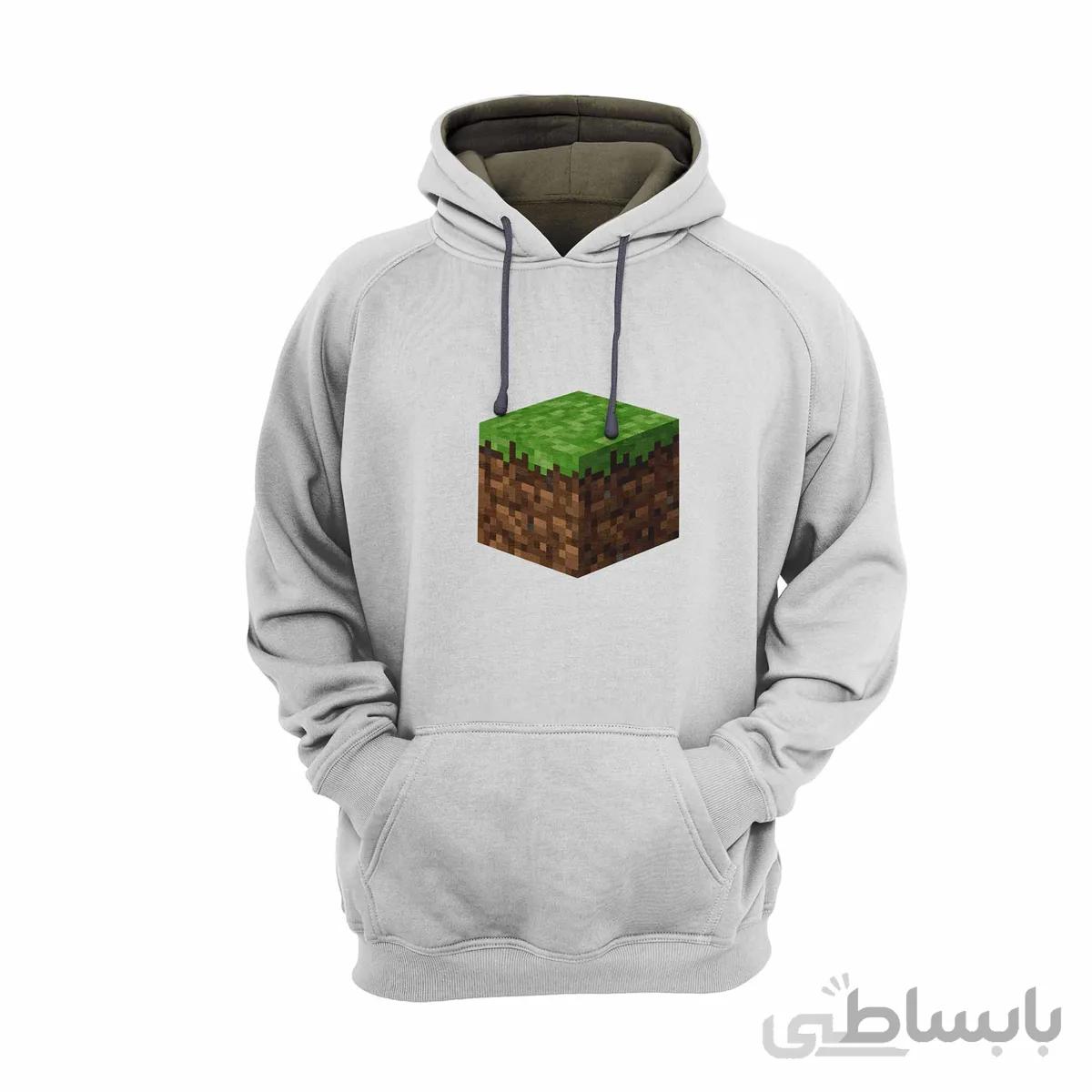 هودی سفید طرح بازی ماینکرافت Minecraft کد KCT10464 کد 285324