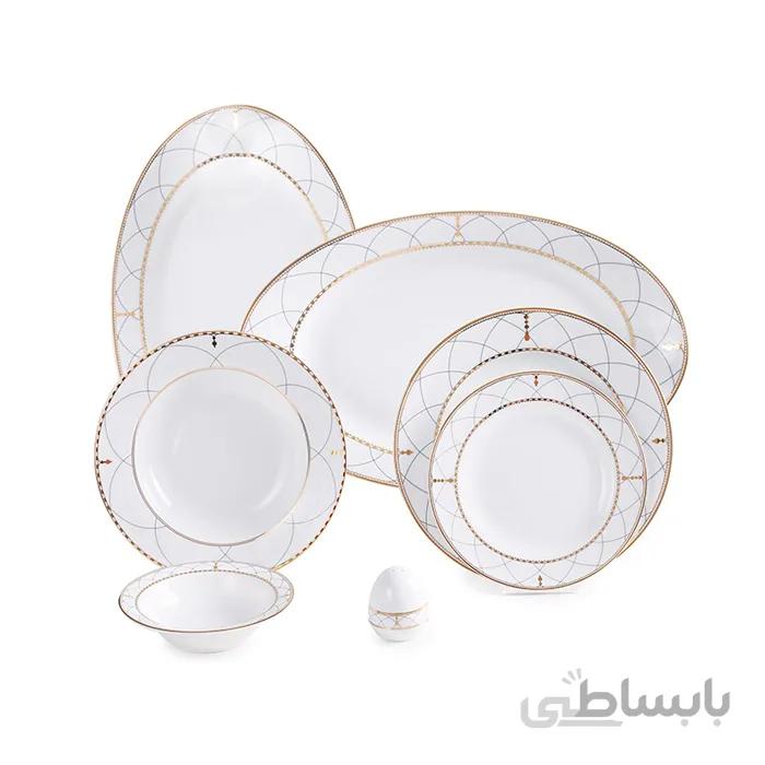 سرویس چینی ۲۸ پارچه چینی زرین سری ایتالیا اف مدل روما