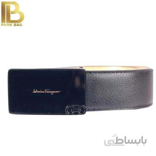 کمربند مردانه پلاکی چرم مصنوعی مدل Q2
