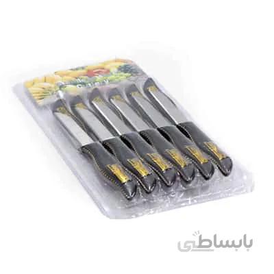چاقو 12 پارچه میوه خوری طرح هخامنش