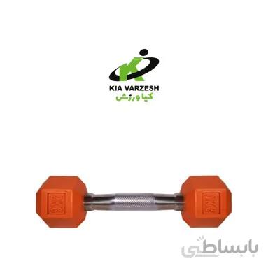 دمبل ۶ ضلعی رنگی ۲ کیلویی - مشخصات، قیمت و خرید ا colored hexagonal dumbbell 2 kg