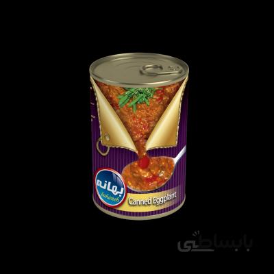 کنسرو خوارک بادمجان بهانه- بسته 12 عددی