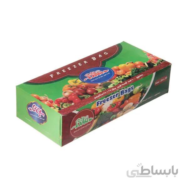 کیسه فریزر جعبه ای ۲۰۰ عددی بیتا- کارتن ۲۴ تایی