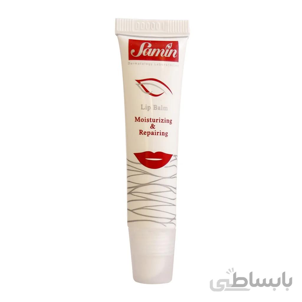 کرم ترمیم کننده ثمین مناسب ترک لب 15 میلی لیتر ا Samin lip Balm 15 ml