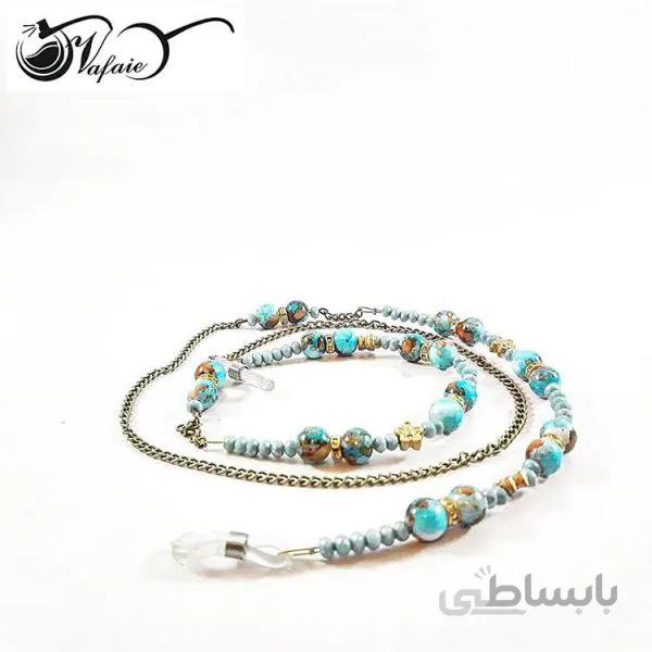 بند عینک فانتزی طرح فیروزه ای