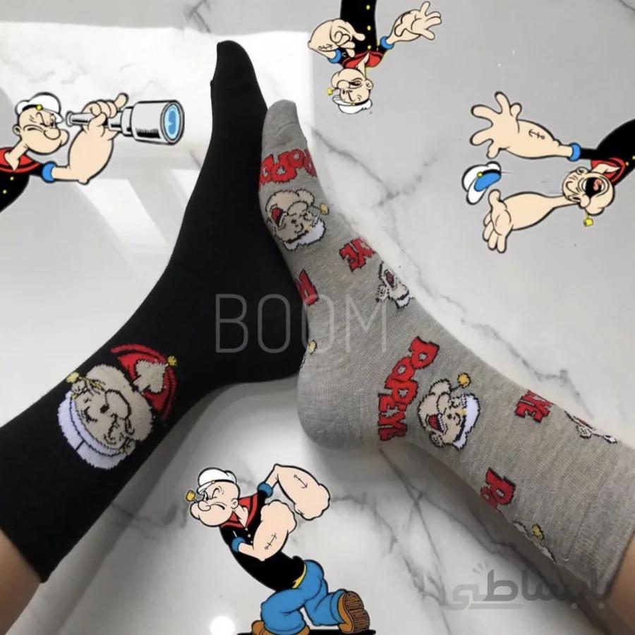 جوراب ساق دار طرح ملوان زبل