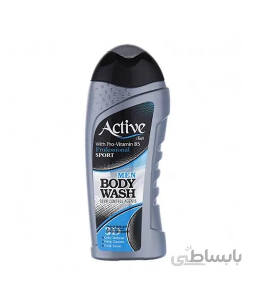 شامپو بدن اسپرت آقایان نقره ای 400گرمی اکتیو ا Active Sport Silver Body Shampoo For Men 400g