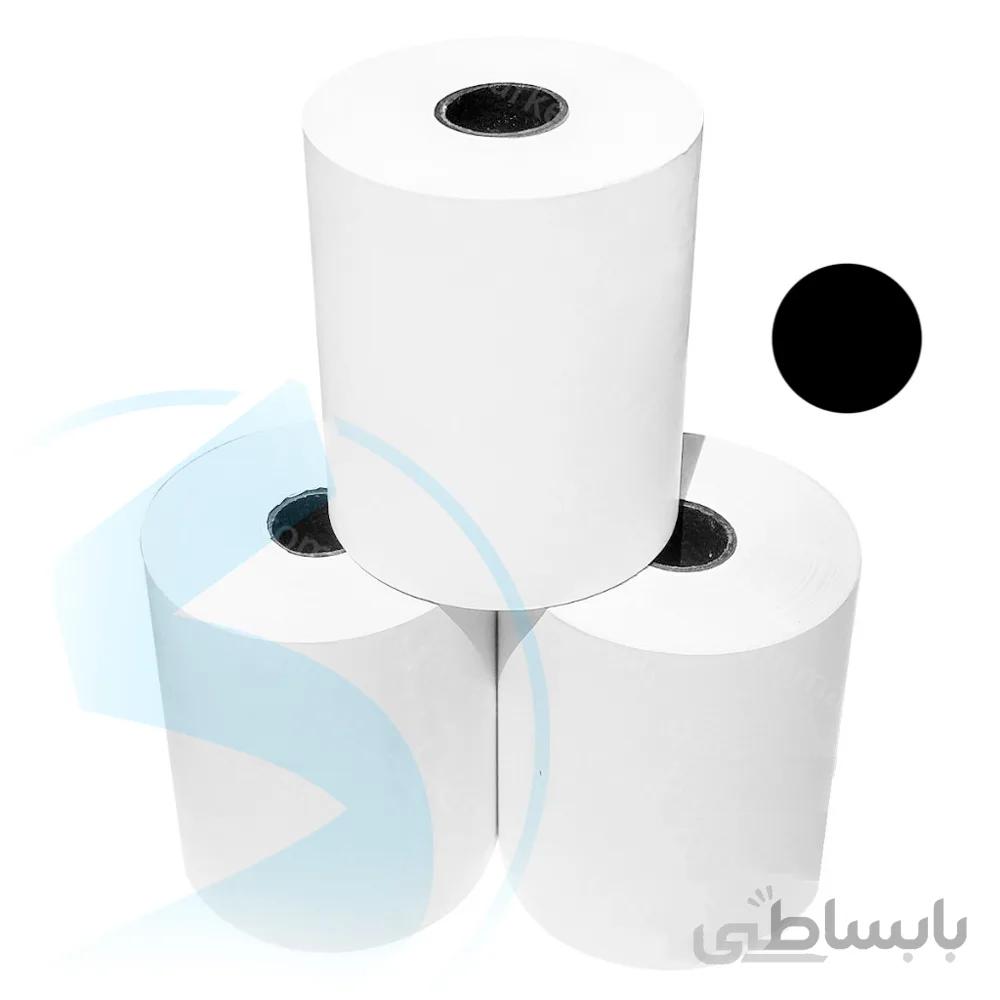 رول کاغذ حرارتی 8 سانتی متری چاپ مشکی 45 متری ا THERMAL PAPER ROLL 80mm