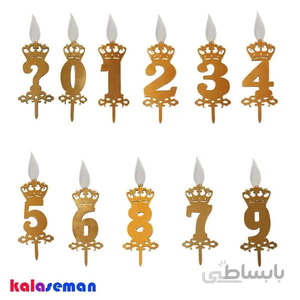 شمع عدد لاکچری